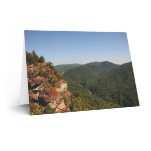 Mountain Landscape Greeting Card – Blank Nature Note Card for Any Occasion